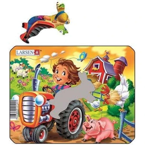 Пазл-вкладиш Larsen "Ферма. Маленький тракторист", серія МІНІ (Z11-2)