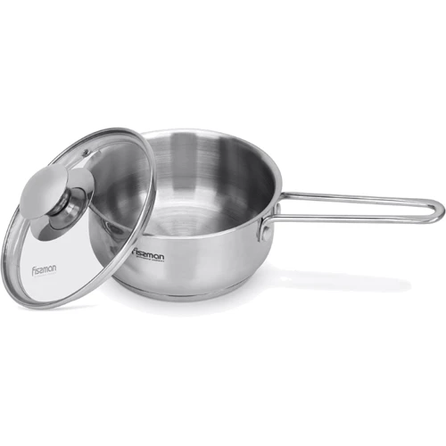 Ківш Fissman Gulliver з кришкою 12x7.5 см 0.8 л (5410)