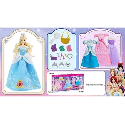 Кукла Mic Princess Золушка c аксессуарами (91061B)