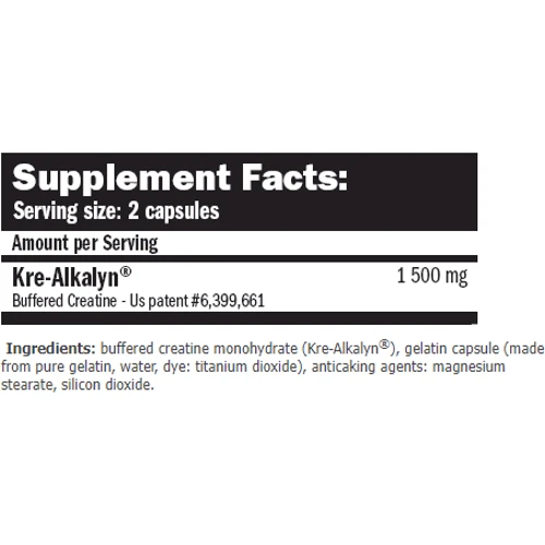 Креатин Amix Kre-Alkalyn 150 caps / 75 servings: Пол Унисекс