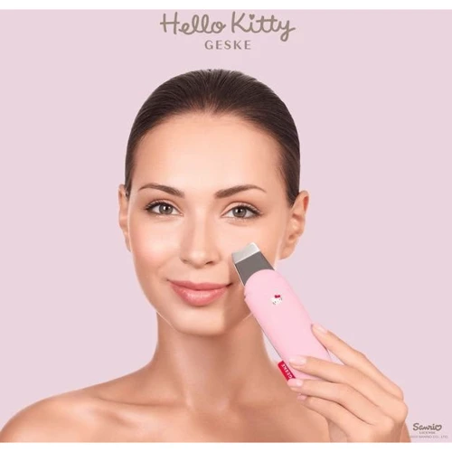 Микротоковый скрабер для кожи GESKE MicroCurrent Skin Scrubber & Blackhead Remover 9 в 1 Hello Kitty Pink (HK000045PI01) фото 5