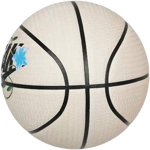 Мяч для игры Nike Playground 8P 2.0 G Antetokounmpo Deflated Pale баскетбольный слоновая кость, черный (N.100.4139.129.07): Вид Баскетбольные