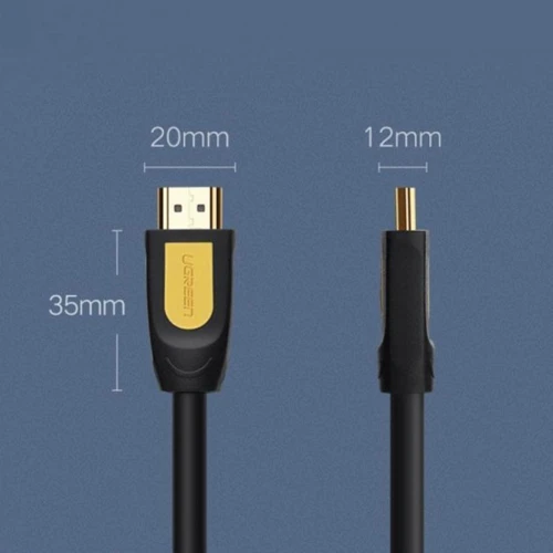 Кабель і перехідник HDMI M-M 5.0 м V1.4 Ugreen Round Cable 4K HD101