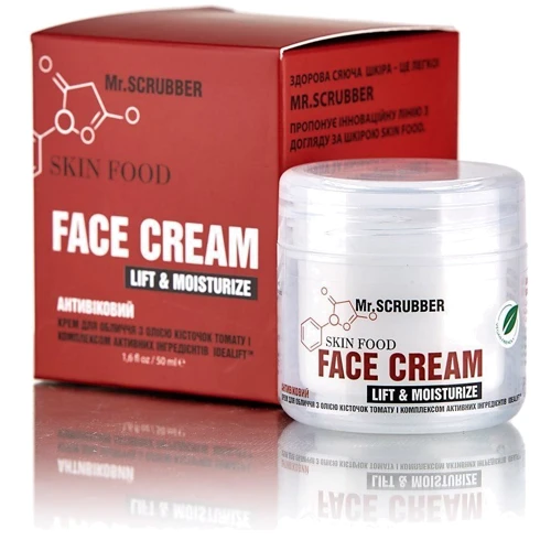 Mr.SCRUBBER Крем для лица Skin Food Idealift™ с маслом косточек томатов 50 ml