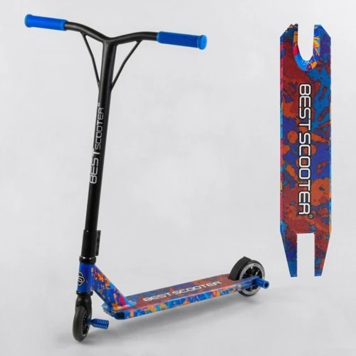 Самокат трюковый Best Scooter синий (78107): Количество колес 2