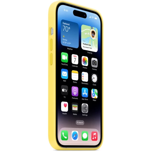Чехол для iPhone Apple Silicone Case with MagSafe Canary Yellow (MQUG3) for iPhone 14 Pro фото 5