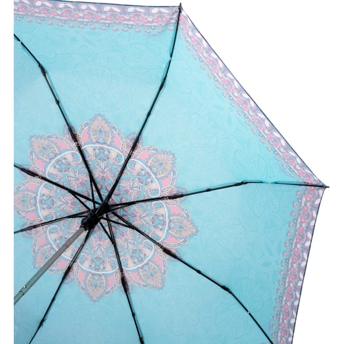Зонт женский полуавтомат ART RAIN бирюзовый (ZAR3616-12): Тип ручки Прямая