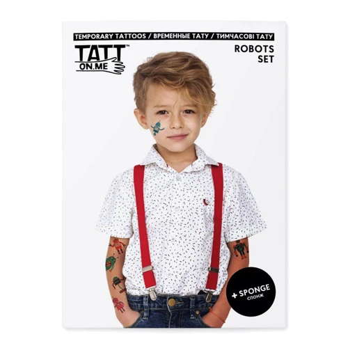 Тимчасові тату TATTon.me Robots Set (TSRobots)