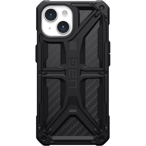 Чохол для iPhone Urban Armor Gear UAG Monarch Carbon Fiber (114289114242) для iPhone 15: Колір черный
