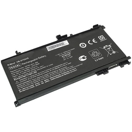 Батарея для ноутбука HP TE03 Omen 15-AX 11.55V Black 3500mAh OEM (75535)