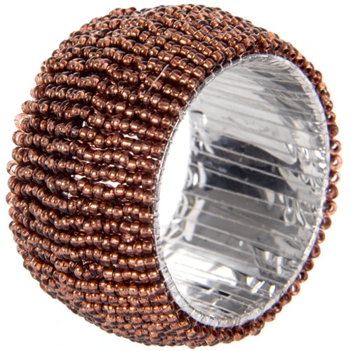 Набір перстень для серветок Lefard 4 шт 5 см бронзовий (877-053)