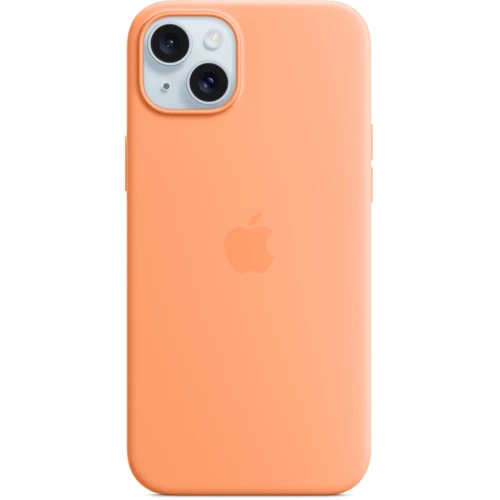 Чехол для iPhone Apple iPhone 15 Plus Silicone Case with MagSafe - Orange Sorbet (MT173ZM/A)