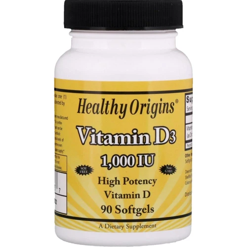 Healthy Origins Vitamin D3 1,000 IU 90 Softgels Вітамін D3
