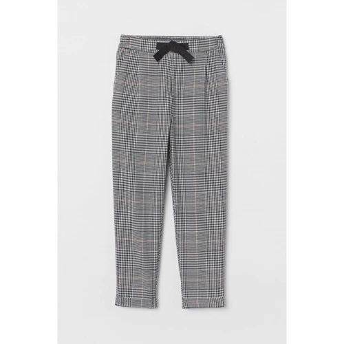 Брюки H&M 1812-7967861 170 см черно-белые