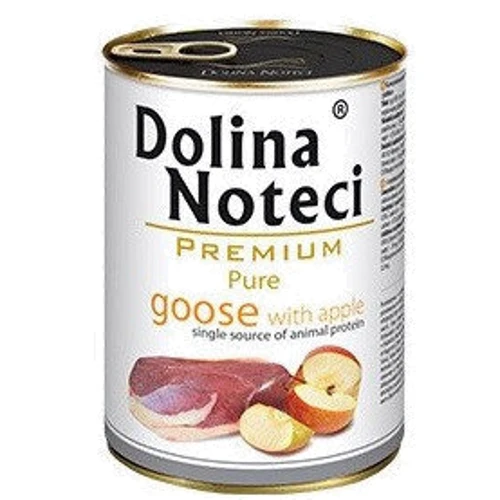 Вологий корм для собак Dolina Noteci Pure з м'ясом гусака та яблуком 400 г (DN 400 (557))