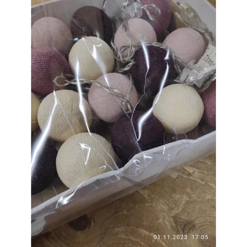 Гирлянда Cotton ball lights на 20 шаров 3,8м, Rosegarden (Электрогирлянды)(79012034)Stylus approved: Причина уценки Примята упаковка. Товары новый, шарики целые рабочие