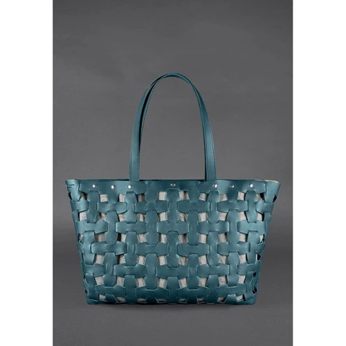 Женская сумка шоппер BlankNote зеленая (BN-BAG-34-malachite): Пол Женский