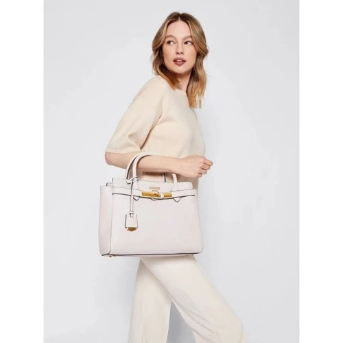 Жіноча сумка тоут GUESS ENISA HIGH SOCIETY SATCHEL світло-сіра (HWVB8421060-STO): Тип Сумки