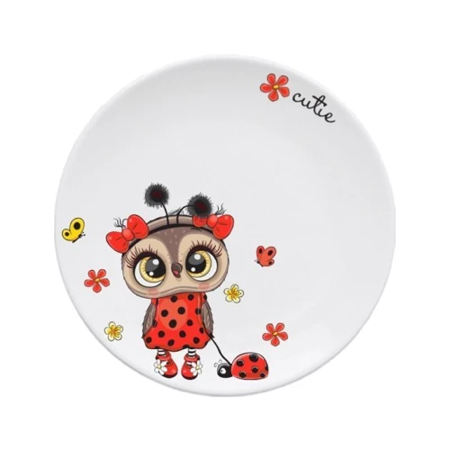 Тарелка десертная Галерея стекла и фарфора Маленький Совенок 20.3 см (75001115): Тип Тарелка