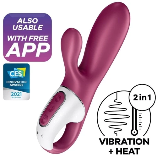 Смарт вібратор кролик із підігрівом Satisfyer Hot Bunny
