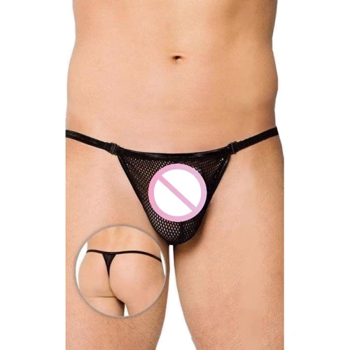 Мужские трусы SoftLine Thong 4434, S-L (black)
