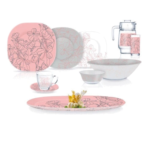 Столовый сервиз Luminarс Carine Annalee Pink 46 пр. (Q5490)
