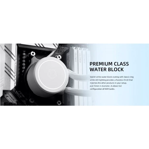 Кулер ID-COOLING FrostFlow FX280 White: Количество вентиляторов, шт 2