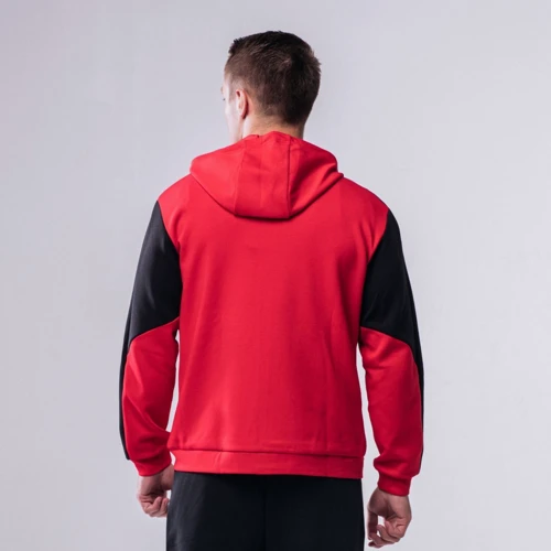 Спортивна толстовка Peak FWA01231-RED 56-58 червона з капюшоном на блискавці: Склад поліестер, Спандекс, бавовна