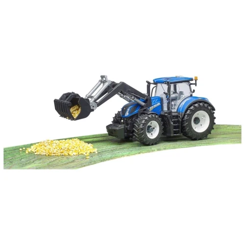BRUDER Машинка іграшкова - трактор New Holland з навантажувачем 1:16 Bruder (03121): Виробник Bruder