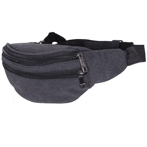 Мужская поясная сумка Monsen черная (10q001-5-black)