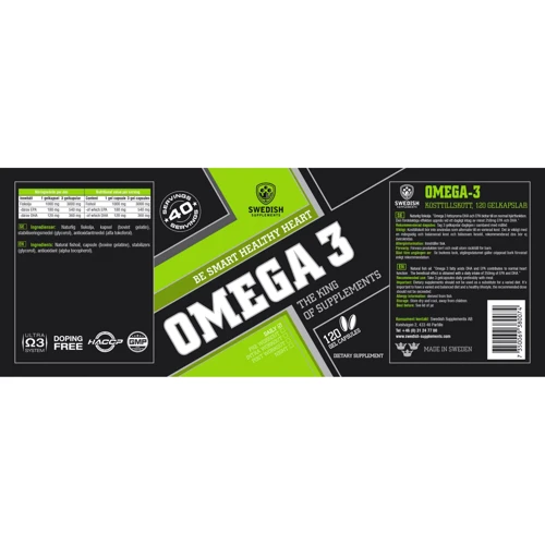 Swedish Supplements Omega 3 120 caps: Пол Унисекс