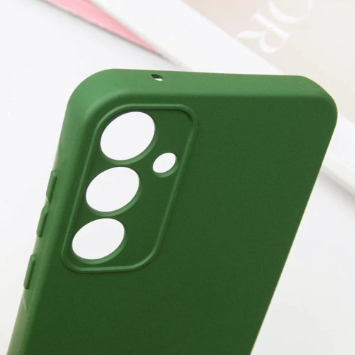 Чехол для телефонов TPU Case Getman Liquid Silk Full Camera Dark Green for Samsung S721 Galaxy S24 FE: Цвет зеленый