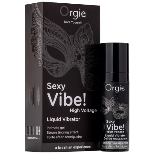 Жидкий вибратор Orgie Sexy Vibe! High Voltage, 15 мл, эффект мурашек + очень мощная вибрация