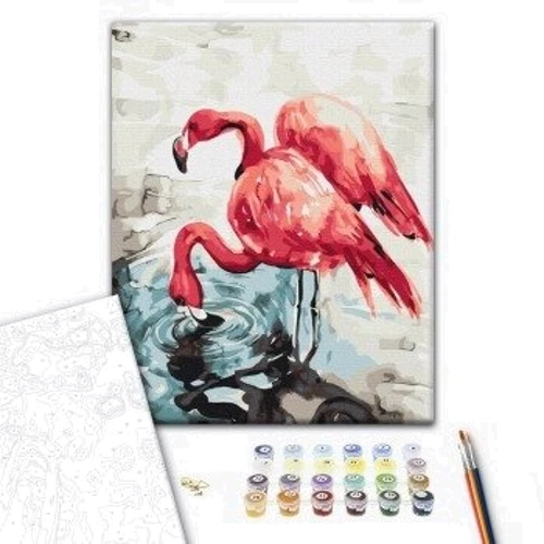 Картина по номерам Brushme Акварельные фламинго ©Karolina Bundash 40х50 см (BS53592): Производитель Brushme
