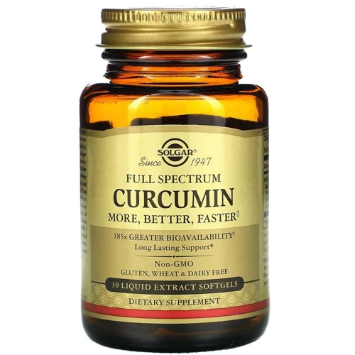Solgar Full Spectrum Curcumin Солгар Куркумин 30 мягких капсул