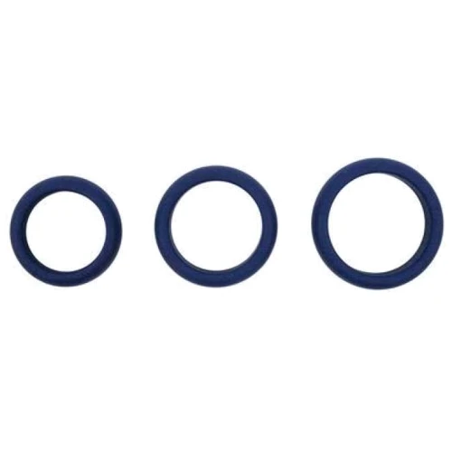 Эрекционные кольца Topco Hombre Xtra Stretch Silicone C-Bands 3-Pack, синий: Производитель Topco Sales