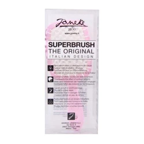 Расческа Janeke Superbrush Розовая с белым: Производитель Janeke