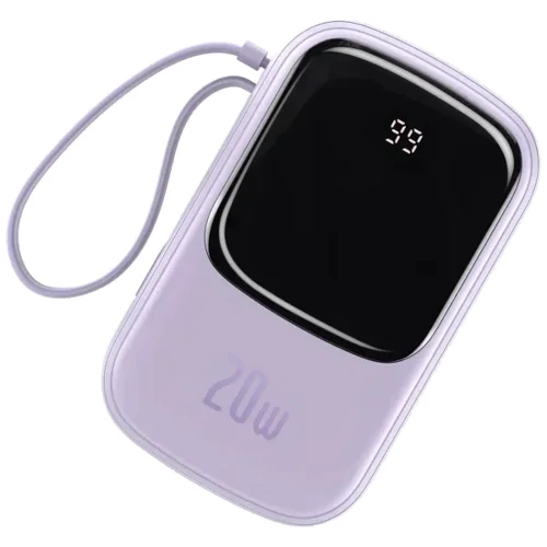 Внешний аккумулятор Baseus Power Bank 20000mAh Qpow Display Quick Charging 20W Purple (PPQD-H05)