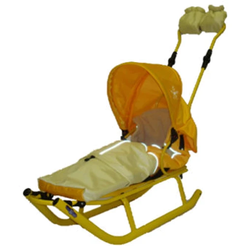Санки Anmar Active (рег.ручка+капюшон+конверт+муфта) желтый: Производитель Anmar