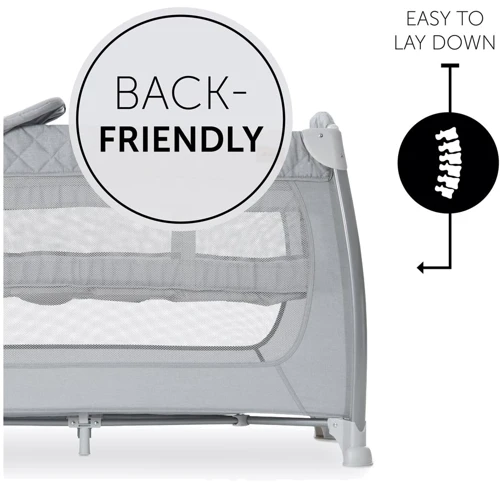 Детский манеж-кровать Hauck Play N Relax (Quilted Grey)