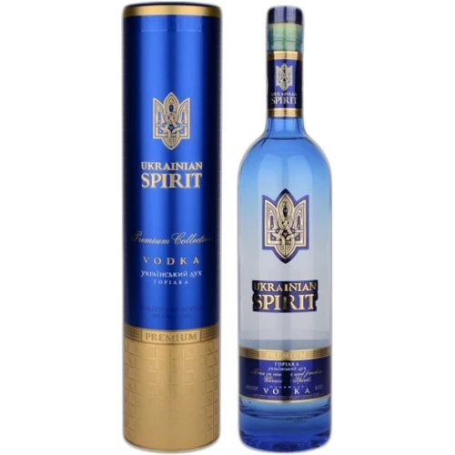 Горілка Ukrainian Spirit Український дух, 0.7 л 40%, в тубусі (ALU4820131391862)