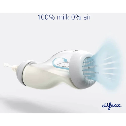 Антиколиковая бутылочка Difrax S-bottle Wide с силиконовой соской 310 мл Clay (707 Clay): Возраст с рождения