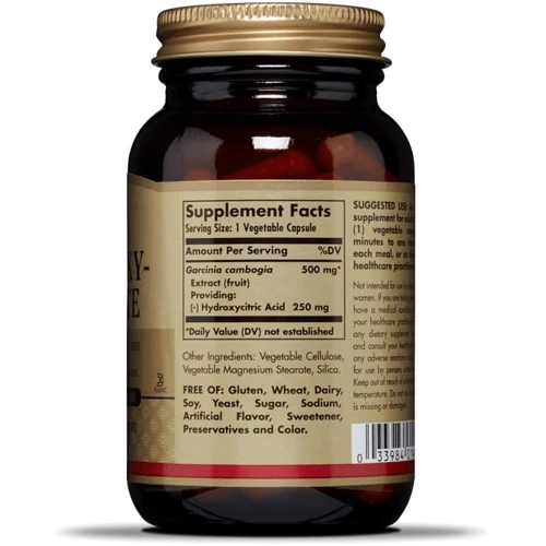 Solgar Hydroxy-Citrate, 60 Veg Caps Екстракт гарцинії камбоджійської, гідроксил-цитрат: Стать унісекс