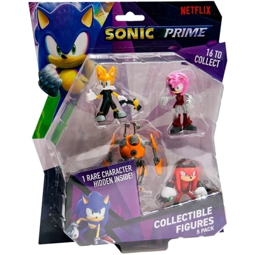 Набор игровых фигурок Sonic Prime Приключения Тэйзла 5 фигурок 6.5 см (SON2040A)
