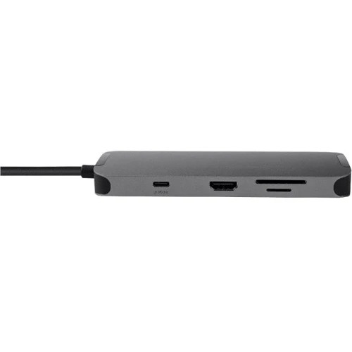 Адаптер Chieftec Adapter USB-C to HDMI+2xUSB3.2+RJ45+USB-C+SD/TF+3.5mm+PD 80W (DSC-901): Інтерфейс підключення USB-C