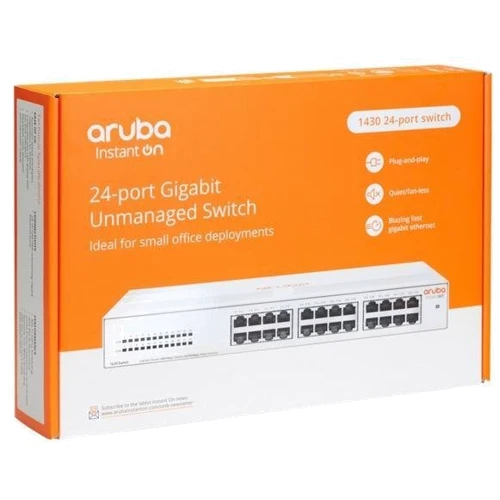 Мережевий комутатор HP 1430-24G (R8R49A): Порти только Gigabit Ethernet (10/100/1000)