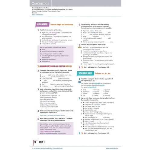 Prepare! Updated 2nd Edition 4: Student's Book with eBook: Производитель Cambridge University Press