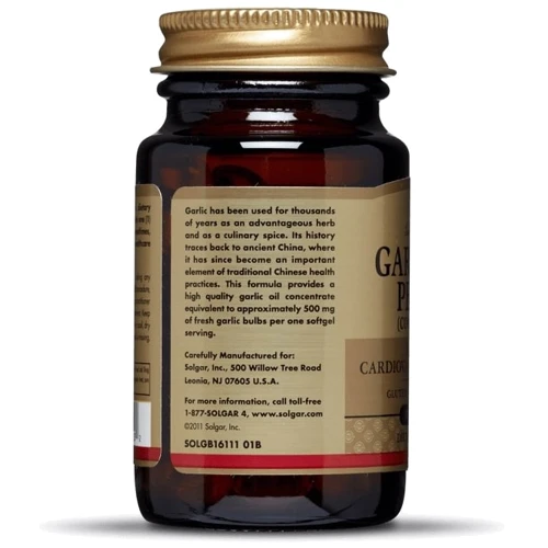 Solgar Garlic Oil Perles (Concentrate) 100 Softgels: Страна производитель США