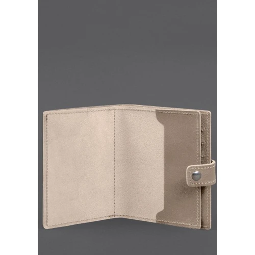 Обложка-портмоне на паспорт BlankNote 25.1 Светло-бежевая (BN-OP-25-1-light-beige): Пол Унисекс