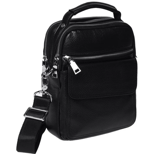 Мужская сумка через плечо Ricco Grande черная (K16268-black)